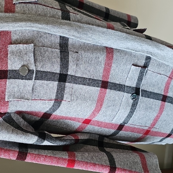 ANNE KLEIN PLAID SWEATER JACKET M - Picture 3 of 9